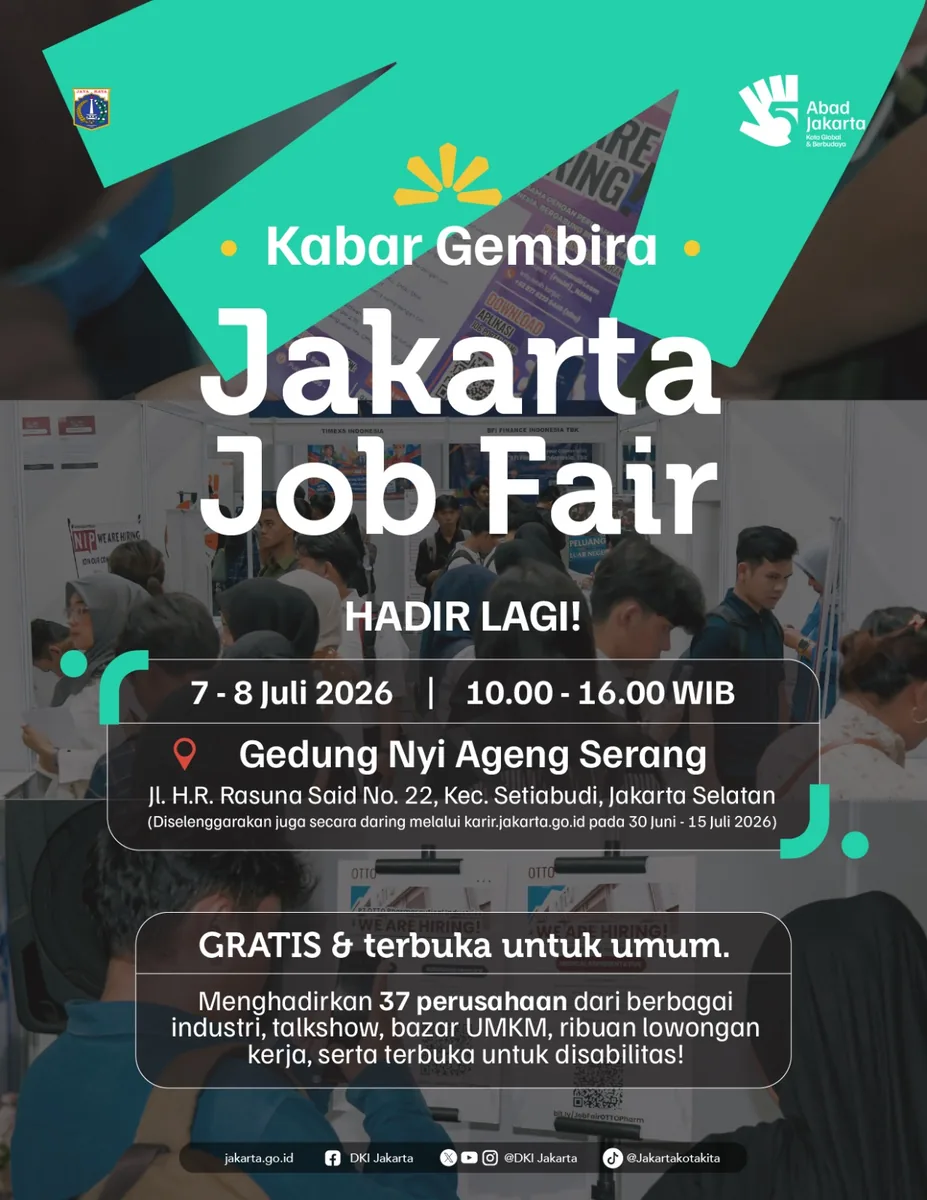 Job Fair Kabupaten Pacitan 2026 (Suku Dinas TKTE Wilayah Kabupaten Pacitan Barat) : 7-8 Juli 2026